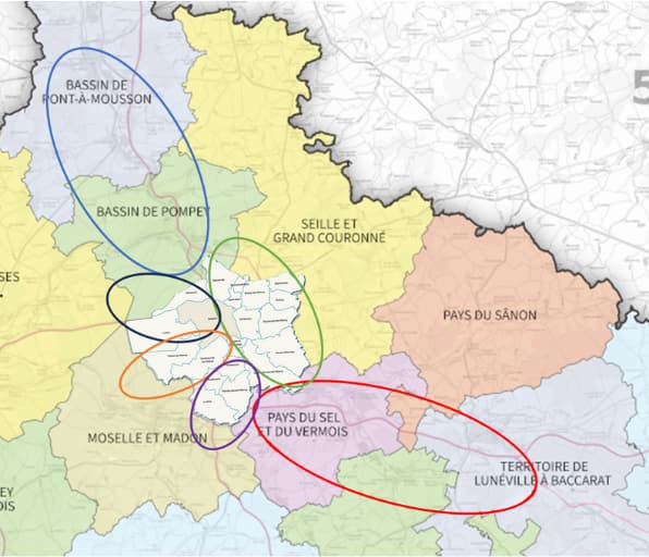 Carte secteurs ville et services