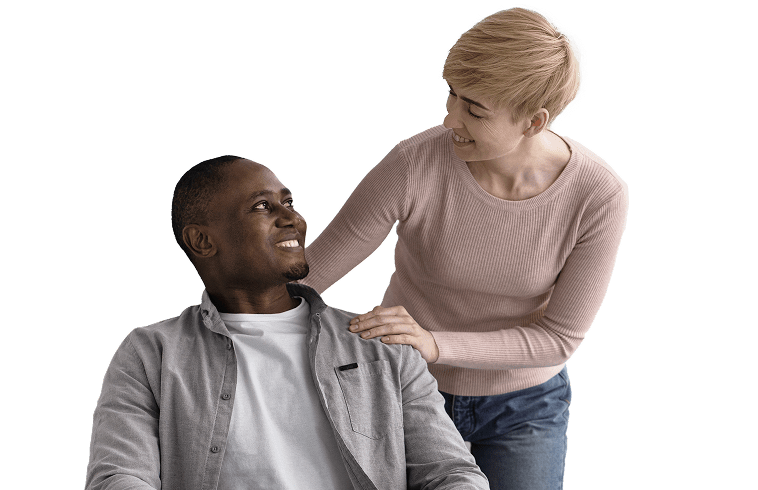 Personne fauteuil roulant aidant nancy